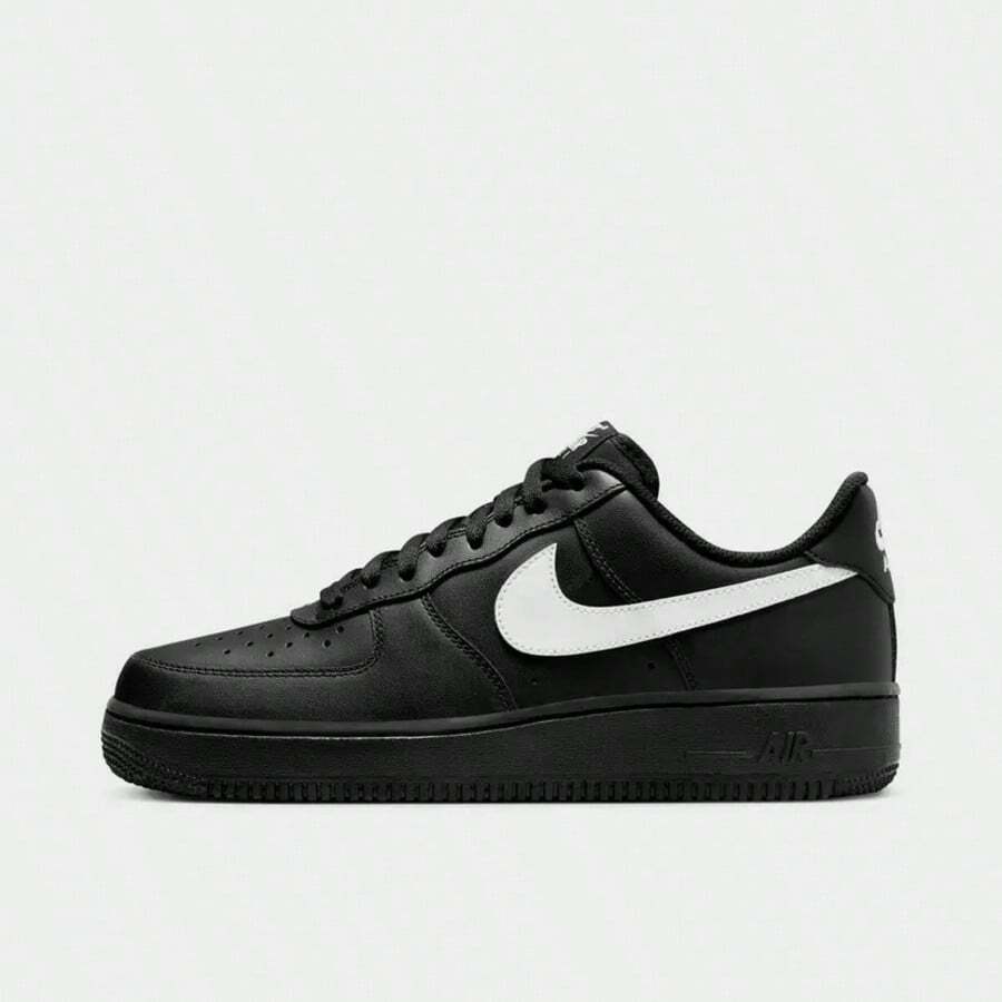 Nike Air Force 1 '07 Low Black White Casual Shoes Men's FZ0627-010 - 白黑色 - 查看 1