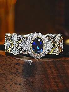 1pc Fashion Square Zirconia Ring For Women, Suitable For Valentine's Day Gift, Wedding Anniversary Party Wear - 1# - View 2