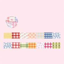 1卷硫酸纸/闪光砂纸胶带，用途广泛，适用于剪贴簿、拼布花园系列，适合作为礼物、办公用品、家居用品、标记、标签、教室用品、娱乐玩具、学生计划本、创意复古装饰贴纸 - 多色 - 查看 19