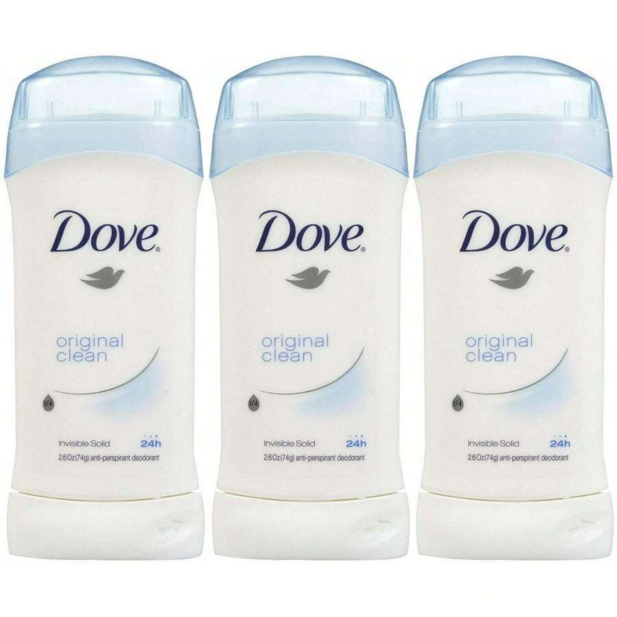 Dove Antiperspirant Deodorant Original Clean Invisible Solid, 2.6 Oz, 3 Pack - nhiều mùi hương - Xem 1