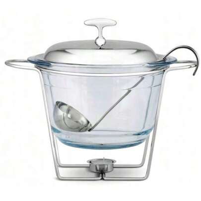 Aquecedor de alimentos, vaso de prato resistente ao calor, 4 litros