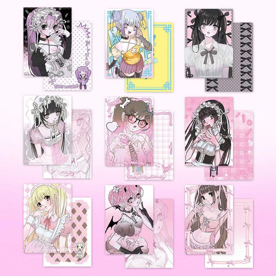New Domi Postcard Sexy Maid Stickers, DIY Phone Decoration Material, Ins Scrapbooking Gift - Multicolor - View 1