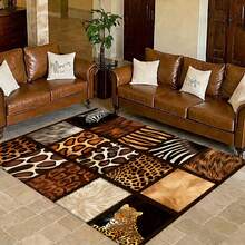 Retro Leopard Print Flannel Carpet, 2D Digital Printing, Non-Slip Rubber Bottom, Multiple Sizes Available. Suitable For All Seasons, Washable, Machine Washable, Comfortable, Unique, Suitable For Him, Her, Family Members, Boyfriend, Girlfriend, Father, Family Members, Mother, Lover, Daughter, Son, Grandfather, Grandmother, Teacher, Doctor, Nurse, Friend, Classmate, Pet. As Birthday Gifts, Household Items, Wedding Items, Souvenirs, Home Decoration, Daily Life, Office Decoration, Birthday, Anniversary, Valentine's Day, Thanksgiving, Graduation Season, Christmas, Halloween, Mother's Day, Father's Day, Wedding, New Year Gift Decoration. Suitable For Shopping Centers, Restaurants, Kitchens, Bathrooms, Living Rooms, Bedrooms, Corridors, Balconies, Outdoor Doors, Door Mats, Entrance Mats, Non-Slip Mats, Offices, Cafes, Piano Room Floor Decoration - Nhiều màu 12 - Xem 6