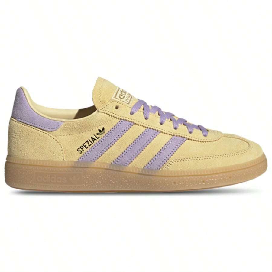 Adidas Handball Spezial Orange Tint Powder Plum Gum Women's JR3617 | Classic, Casual, Everyday, Comfortable - 黃色 - 查看 1
