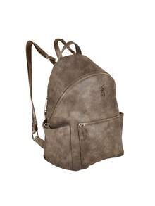 Browning Women's Concealed Carry Harper Backpack, Premium Holstered Handbag With Safety Locking Option, Distressed Brown - 做舊棕色 - 查看 2