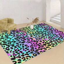 Retro Leopard Print Flannel Carpet, 2D Digital Printing, Non-Slip Rubber Bottom, Multiple Sizes Available. Suitable For All Seasons, Washable, Machine Washable, Comfortable, Unique, Suitable For Him, Her, Family Members, Boyfriend, Girlfriend, Father, Family Members, Mother, Lover, Daughter, Son, Grandfather, Grandmother, Teacher, Doctor, Nurse, Friend, Classmate, Pet. As Birthday Gifts, Household Items, Wedding Items, Souvenirs, Home Decoration, Daily Life, Office Decoration, Birthday, Anniversary, Valentine's Day, Thanksgiving, Graduation Season, Christmas, Halloween, Mother's Day, Father's Day, Wedding, New Year Gift Decoration. Suitable For Shopping Centers, Restaurants, Kitchens, Bathrooms, Living Rooms, Bedrooms, Corridors, Balconies, Outdoor Doors, Door Mats, Entrance Mats, Non-Slip Mats, Offices, Cafes, Piano Room Floor Decoration - Nhiều màu 10 - Xem 4