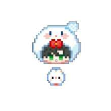 1pc 2026 Bestselling Deep Space Cute Shen Xing Pixel Acrylic Fridge Magnet, Ornament, Magnetic Keychain, Perfect Gift, Holiday Gift, Birthday Gift, Interesting Gift - Multicolor - View 7