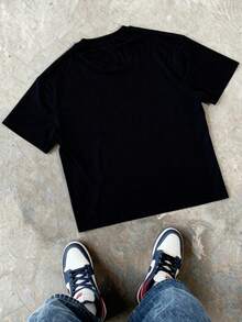 Camiseta de Manga Corta para Hombre Regalo Ideal para Cumpleaños 100% Algodón Camiseta Masculina de Calidad Verano Estampado Transpirable Suelta Suave y Cómoda Camiseta Casual Pascua Camiseta con Estampado Y2K Escena Urbana - Negro - Ver 3