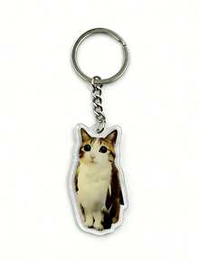 Interesting Owl Mix Keychain: Viral Meme Acrylic Pendant, Quirky Accessory, Unique Creative Gift - Multicolor - View 8