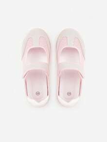 Ballerina Style Sneakers With Lettering - Pink - View 6
