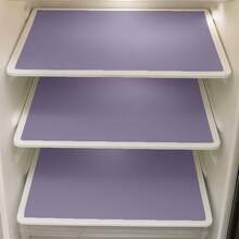 Set Of 3 Waterproof PVC Refrigerator Towels 46x32 Cm - Mauve Purple - View 4