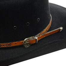 Atrevidu's Leather Hat Band - 焦糖±Arame±P - 查看 5