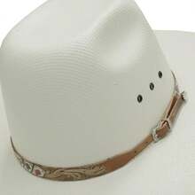 Atrevidu's Leather Hat Band - Caramelo±Cartas±G - View 1