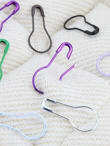 5 piezas de alfileres de con forma de calabaza de colores, marcadores de costura y tejido, alfileres de multicolor, proyectos de costura DIY y accesorios de ropa - Multicolor - Ver 2