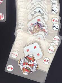 Innovative PVC Transparent Plastic Crystal Poker Cards, Tabletop Game Cards, Halloween & Christmas Gift - Multicolor - View 9