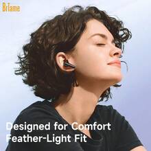 Briame 无线耳机，带麦克风，运动跑步入耳式耳机，150mAh 电池，翻盖式设计 - 查看 4