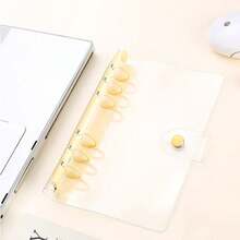 1pc A6 Transparent Portable File Folder, Candy Macaron Color Shell Options, Refillable Notebook, Transparent Interior, PP Material, Suitable For DIY Sticker Books, Handwriting, Or Storing Idol Photos, Cards, Small Items. Also Can Be Used As Loose-Leaf Notebook, Sealed Notebook, School Supplies, Student Binder - One Size - View 13