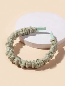 2pcs Girls' Dopamine Cute Hair-Friendly Headbands, Minimize Hair Breakage, Suitable For Daily Wear - Multicolor - View 4