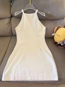 KALINA FASHION TAILORED SHEATH DRESS - Beige - View 3