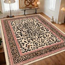 Retro Leopard Print Flannel Carpet, 2D Digital Printing, Non-Slip Rubber Bottom, Multiple Sizes Available. Suitable For All Seasons, Washable, Machine Washable, Comfortable, Unique, Suitable For Him, Her, Family Members, Boyfriend, Girlfriend, Father, Family Members, Mother, Lover, Daughter, Son, Grandfather, Grandmother, Teacher, Doctor, Nurse, Friend, Classmate, Pet. As Birthday Gifts, Household Items, Wedding Items, Souvenirs, Home Decoration, Daily Life, Office Decoration, Birthday, Anniversary, Valentine's Day, Thanksgiving, Graduation Season, Christmas, Halloween, Mother's Day, Father's Day, Wedding, New Year Gift Decoration. Suitable For Shopping Centers, Restaurants, Kitchens, Bathrooms, Living Rooms, Bedrooms, Corridors, Balconies, Outdoor Doors, Door Mats, Entrance Mats, Non-Slip Mats, Offices, Cafes, Piano Room Floor Decoration - Nhiều màu 14 - Xem 4