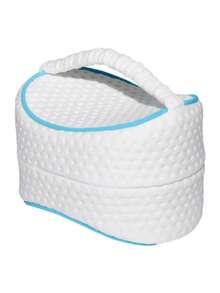 Cylindrical Knee-Between-The-Knee Orthopedic Pillow, Leg Interval Visco Pillow - White - View 1