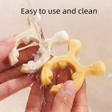 2pcs Cute Cartoon Deer Ear Design Silicone Spoon Rest, Heat Resistant Non-Slip Pot Holder, Ladle & Spatula Organizer, Easy To Clean, Ideal Gift For New Year, Valentine's Day - Multicolor - View 4