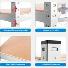 Garage Storage Racks - Zilver - Bekijken 3