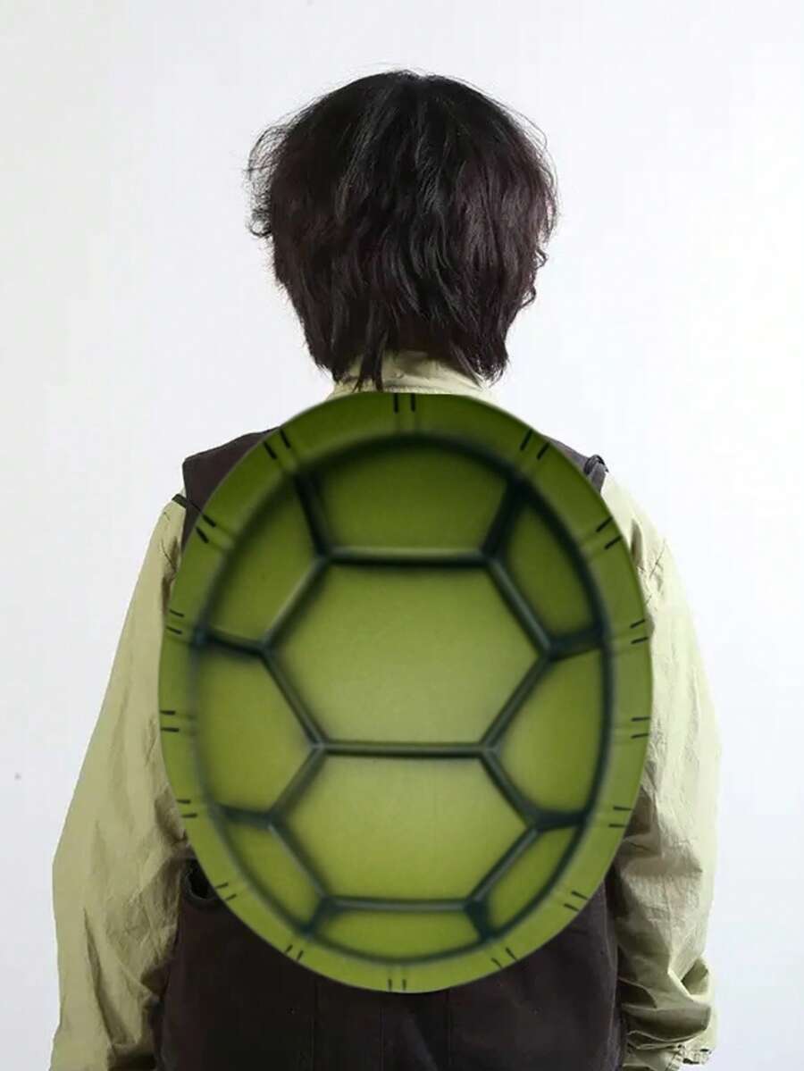 1pc EVA Turtle Shell Prop For Costume Party, Cosplay Realistic Textured Turtle Shell Accessory - Multicolor - View 1