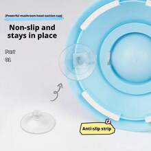 Pet Licking Mat, Slow Feeder Bowl, Cat & Dog Interactive Treat Ball, Liquid & Yogurt Licking Toy, Suction Cup Slow Feeder To Prevent Choking And Relieve Anxiety, Dog Licking Ball Dispenser, Anti-Slip Licking Bowl Puzzle Toy - One Size Fits All - View 2