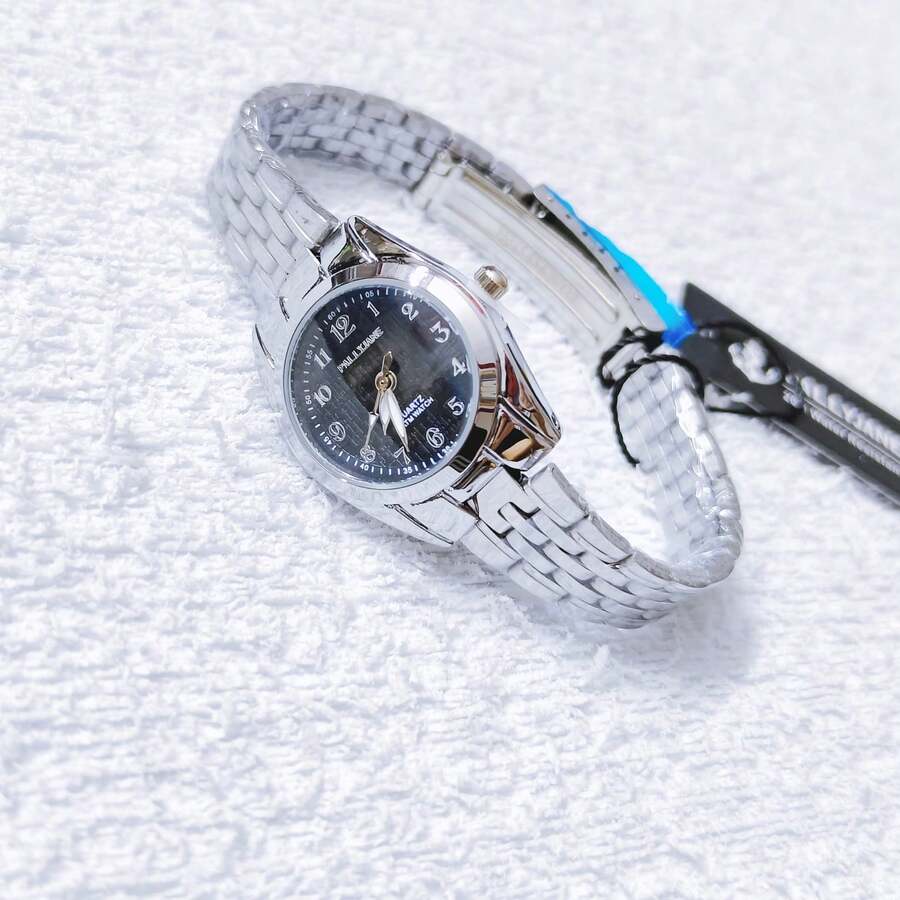 Pallyjane Small Women's Watch, Water Resistant, Delicate Minimalist, With Mini Dial, 25 Mm Watch Diameter, Classic Elegant Women's Fashion Quartz. - 黑與白 - 查看 1