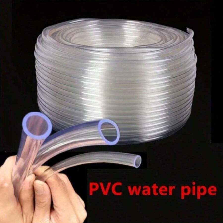 1M/3M Clear PVC Hose,Plastic Tube, 4-30mm ID, Garden Stuff,Water Hose,Gardening Supplies,Customizable Length Heavy-Duty Flexible Tubing For Garden Watering Aquariums - B - View 1