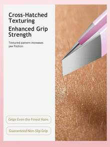 SHILING High Quality Stainless Steel Depilation Tool, Pink Angled Tweezer Eyebrow Trimmer - View 9