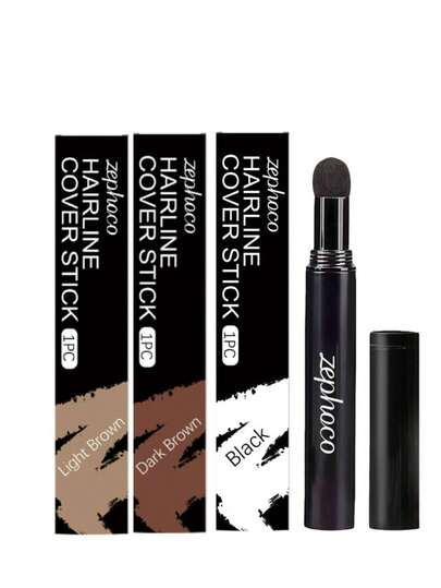 Zephoco 发际线及发根遮盖粉 - 采用碳粉，瞬间遮盖白发和稀疏区域，打造自然哑光妆效，令发型更显丰盈自然。