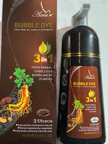 500ml Black Color Shampoo For Men And Women, 3-In-1 Argan Color Shampoo, Semi-Permanent Gray Coverage - Coffee Brown - View 8