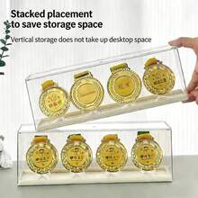 1个奖牌展示盒、奖杯架、徽章展示柜、人偶支架 - 白色 - 查看 2