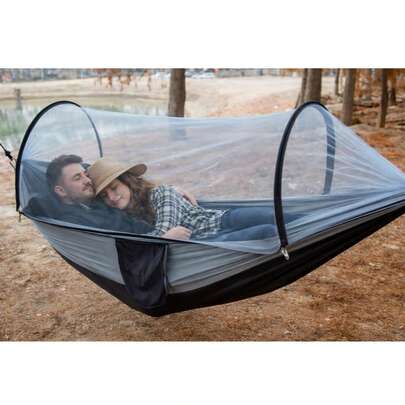 Moskitonetz-Hängematte für den Außenbereich, Mückenschutz, schnelle Bezahlung, Fallbett, Nylon, kippsichere Schaukel, Camping, Freizeit