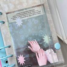 A6/A7/M5 Heart-Shaped Refill Pages, Transparent Double-Sided Inserts, Laser Series Refills, PP Material Replacement Pages, Transparent Inserts, 3D Embossed Sticker Book. Suitable For Candy Stickers, Sticker Albums, Student ID Cards, A7 Sticker Books, A6 Sticker Books, M5 Nail Art Books, Mini Scrapbooks, Photo Albums, Planners, Pocket Books - Sets - View 11