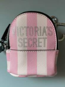 Victorias Secret llavero Monedero De Mochila Victoria's Secret Rosado  Casual  Bohemio  Fiesta  Encantador  Calle  EleganteElegancia    Fibra Sintética    Geométrico    mochila llavero - Rosa - Ver 3