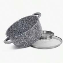 Marble Pattern Cookware Set, 10pcs Or 12pcs Set Available, 5 Pots 5 Lids Or 6 Pots 6 Lids, Non-Stick Soup Pot, Suitable For All Stove Types - View 9