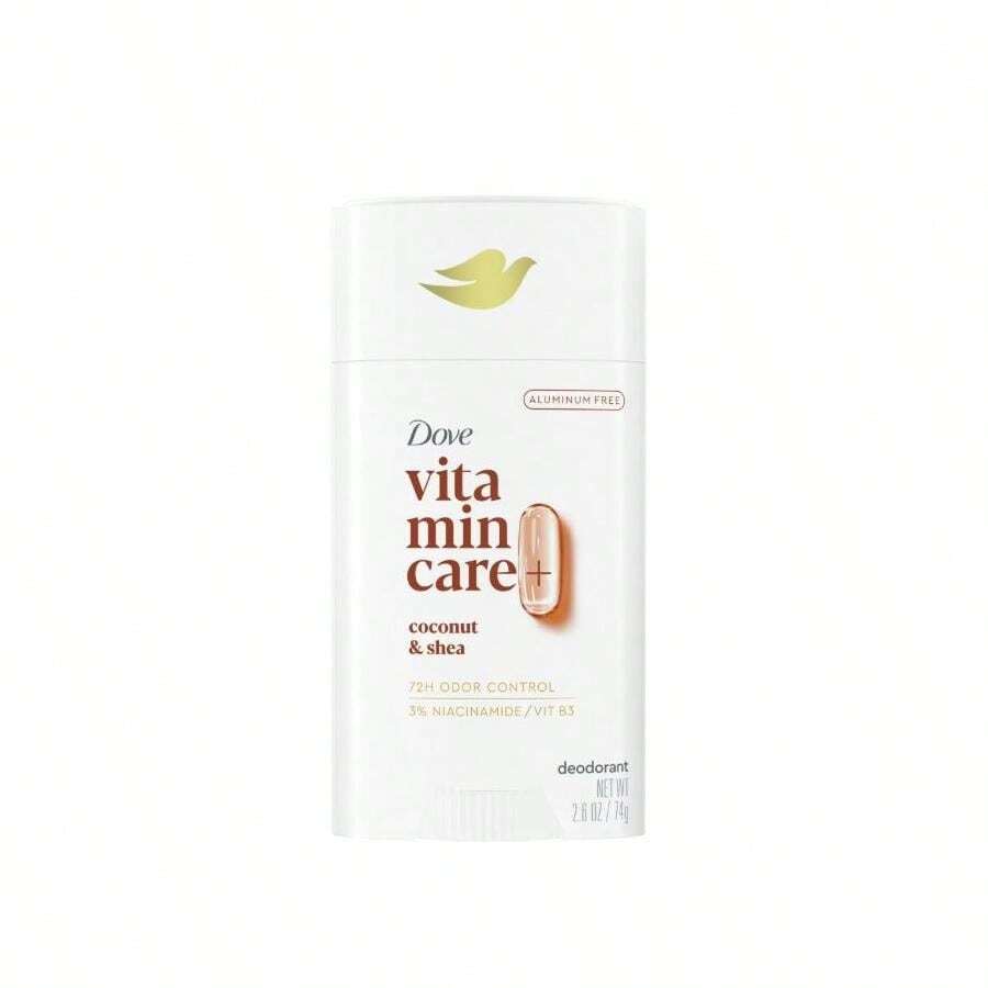 Dove VitaminCare+ Long Lasting Deodorant Stick For Women, Coconut & Shea Butter, Aluminum Free, 2.6 Oz - 多樣化香型 - 查看 1