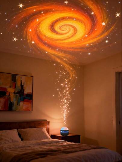 1pc Star Projector Light, Captivating Starry Sky Lighting, LED Night Light, 2026 New Bestselling Multifunctional Household Item, Practical High-Quality Creative Design, Suitable For Home Decor, Bedroom, Living Room, Parties, Camping And Other Scenarios, Enhances Ambiance And Atmosphere, Ideal For Gifting Or Personal Use, Cross-Border Popular Item With Quality Assurance, Creates A Warm And Fashionable Home Environment, Meets Diverse Needs For Daily And Special Occasions, Viral Same-Style Popular Product