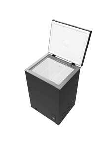 Cecotec Congelador horizontal 99 L Bolero CoolMarket Chest 99 Black E: diseño cofre en elegante negro, ideal para grandes volúmenes de congelación. Función Dual: ajusta fácilmente la temperatura para convertirlo en frigorífico y mantener tus alimentos siempre frescos. Fast Freezing: asegura un congelado ultrarrápido. Con bloqueo infantil para  y cesta interior para un almacenaje ordenado. Clase energética E, control mecánico sencillo, medidas compactas de 54,5 x 47,6 x 83,5 cm, para adaptarse a cualquier espacio. - Multicolor - Ver 1