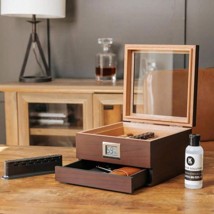 CASE ELEGANCE Klaro Humidor Solution Single Bottle - Regular Solution For Summer Months/Humid Climate 250ml - Klaro By Case Elegance - Màu A - Xem 1