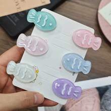 2/6pcs Transparent Fish Hair Clips, Cute Girl Hairpins, Bangs Side Clips, Acrylic Snapper Duckbill Clip Hair Accessories, Women's Hair Clips, Essential Back-To-School Gifts - Hair Clip - View 2