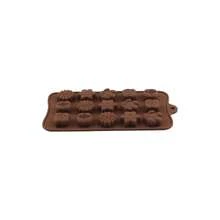 15 Cavity Flower Silicone Chocolate Molds Candy Chocolate Cake Decoration - 棕色 - 查看 6