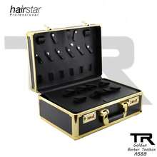 Estuche Maleta Para Barbero Color Dorado - Negro - Ver 2