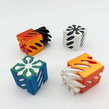 1件装 - 2026新款3D打印螺旋魔方扭转益智玩具，创意礼物，智力开发，减压玩具，适合儿童、青少年和成人 - 互动性强，是送给朋友、家人、生日、派对的理想礼物 - 送给他/她的完美礼物 - 彩色 - 查看 3