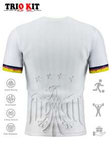 2026年德国世界杯足球队球衣 - 男女通用及青少年系列。包含专业“德国背心”比赛服、舒适圆领T恤和户外运动服。是支持国家队、训练和日常锻炼的理想之选。送给球迷或自己穿着的绝佳礼物。白色春季 - 白色 - 查看 2