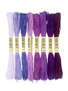 50pcs/100pcs 6-Ply 8m Embroidery Thread, 100 Colors Polyester Yarn, Random Color Cross Stitch Thread, Rainbow Sewing Thread, High Quality Embroidery Floss - Mixed Multi-Color Threads, Suitable For Cross Stitch, Sewing And Crafts - Sewing Accessories, Twist Tie Bag, Fit For DIY Embroidery, Sewing And Handmade - Multicolor - View 23
