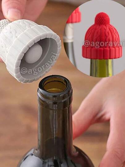 Tampa Hermética em Silicone para Garrafas